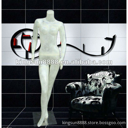 female glossy fiber glass dress form